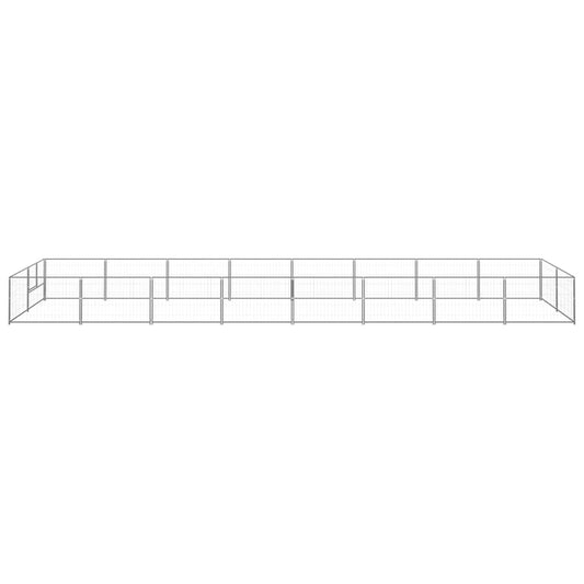 Psí kotec stříbrný 16 m² ocel