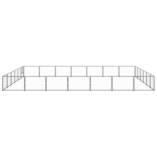 Psí kotec černý 42 m² ocel