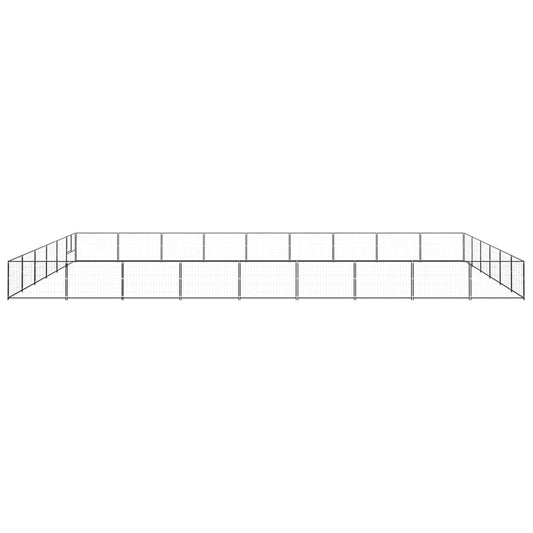 Psí kotec černý 54 m² ocel