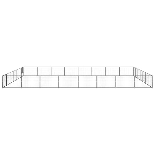 Psí kotec černý 56 m² ocel