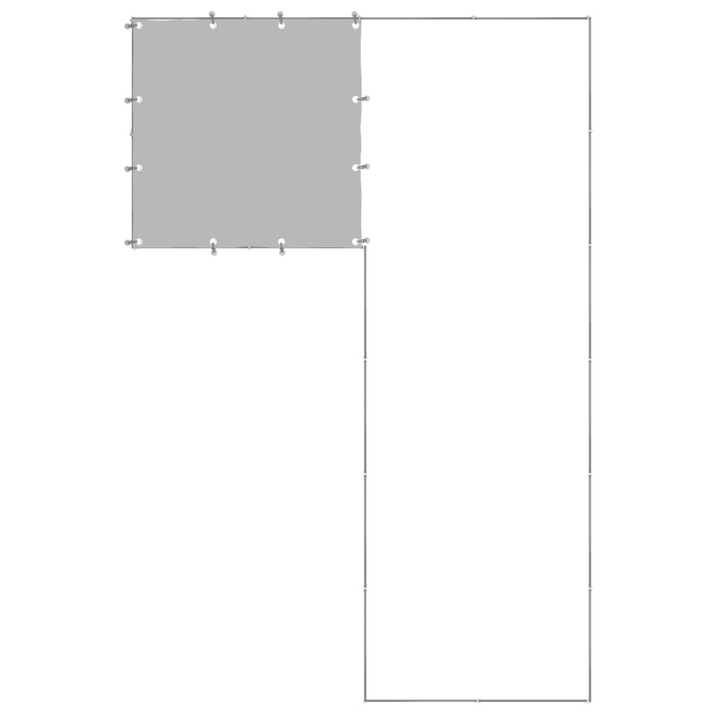 Psí kotec stříbrný 4,84 m² ocel