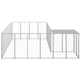 Načíst obrázek do prohlížeče galerie, Psí kotec stříbrný 10,89 m² ocel
