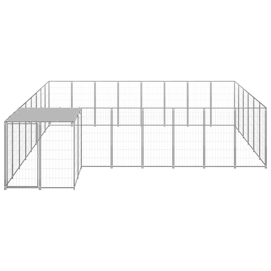 Psí kotec stříbrný 15,73 m² ocel