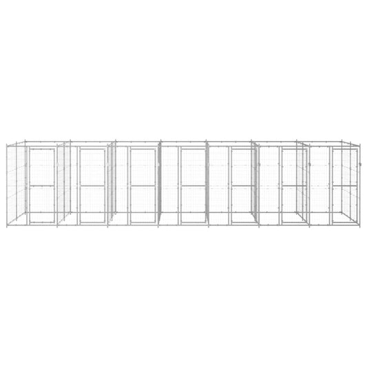 Venkovní psí kotec pozinkovaná ocel 16,94 m²