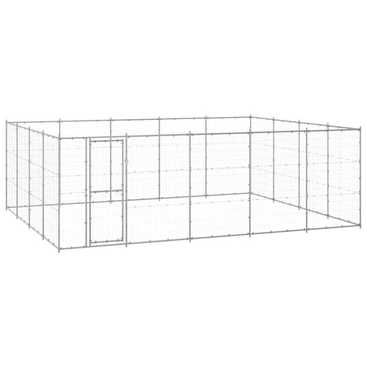 Venkovní psí kotec pozinkovaná ocel 24,2 m²