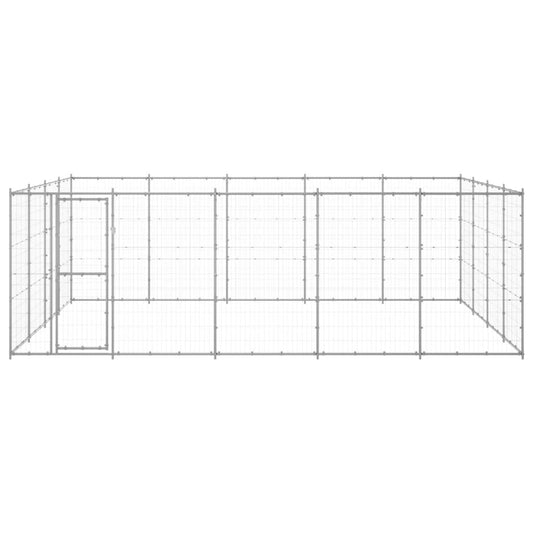 Venkovní psí kotec pozinkovaná ocel 24,2 m²