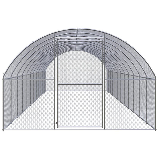 Venkovní klec pro kuřata 3 x 12 x 2 m pozinkovaná ocel