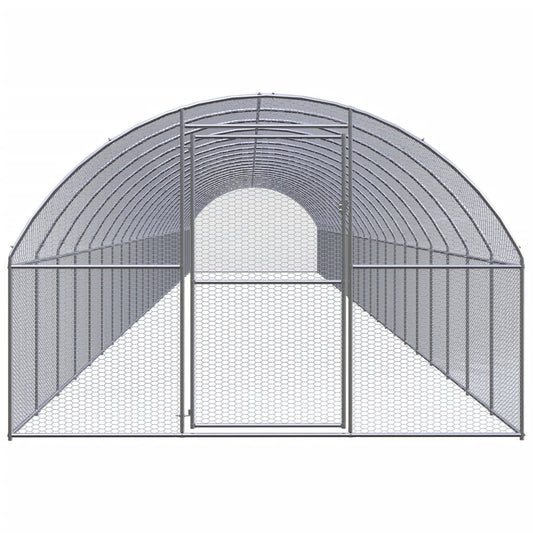 Venkovní klec pro kuřata 3 x 24 x 2 m pozinkovaná ocel