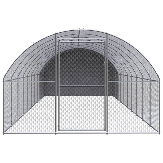 Venkovní klec pro kuřata 3 x 10 x 2 m pozinkovaná ocel
