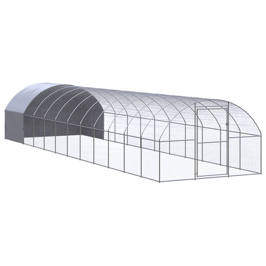 Venkovní klec pro kuřata 3 x 12 x 2 m pozinkovaná ocel