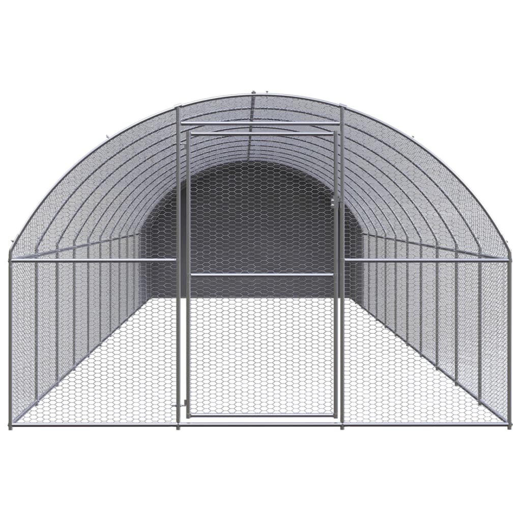Venkovní klec pro kuřata 3 x 12 x 2 m pozinkovaná ocel