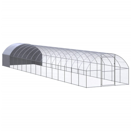 Venkovní klec pro kuřata 3 x 16 x 2 m pozinkovaná ocel