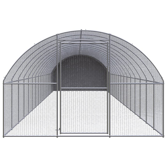 Venkovní klec pro kuřata 3 x 16 x 2 m pozinkovaná ocel