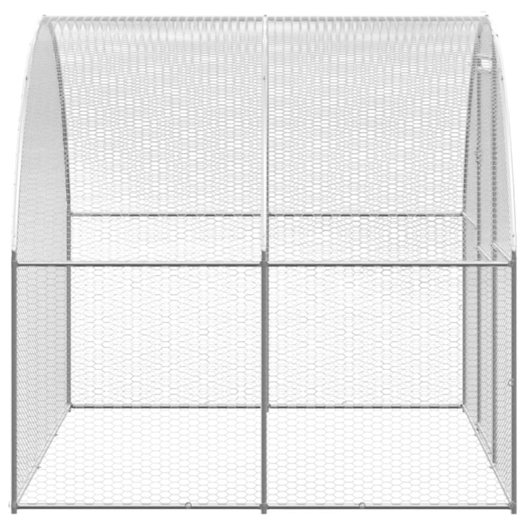 Venkovní klec pro kuřata 3 x 16 x 2 m pozinkovaná ocel