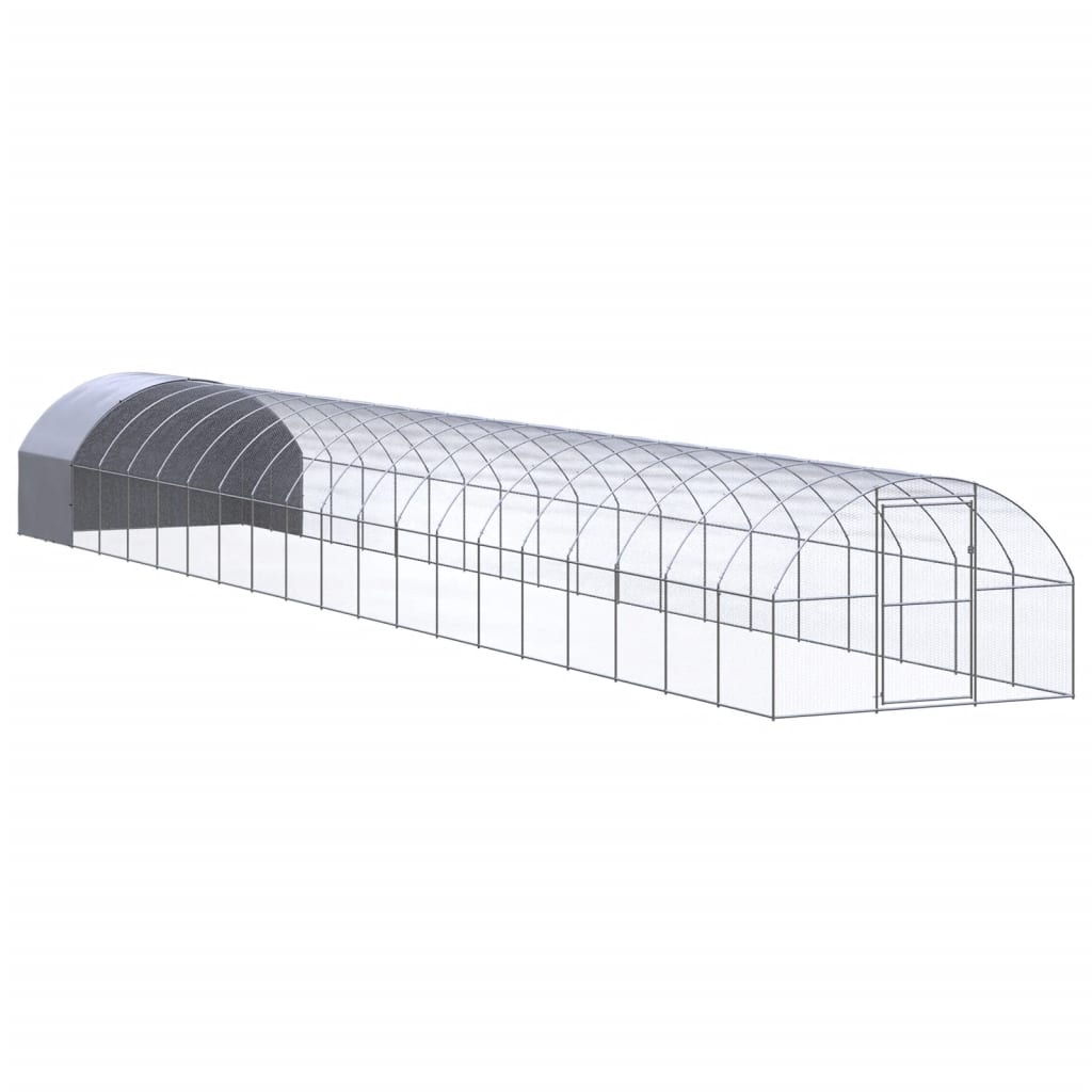 Venkovní klec pro kuřata 3 x 20 x 2 m pozinkovaná ocel