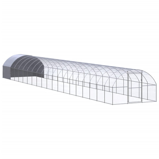 Venkovní klec pro kuřata 3 x 20 x 2 m pozinkovaná ocel