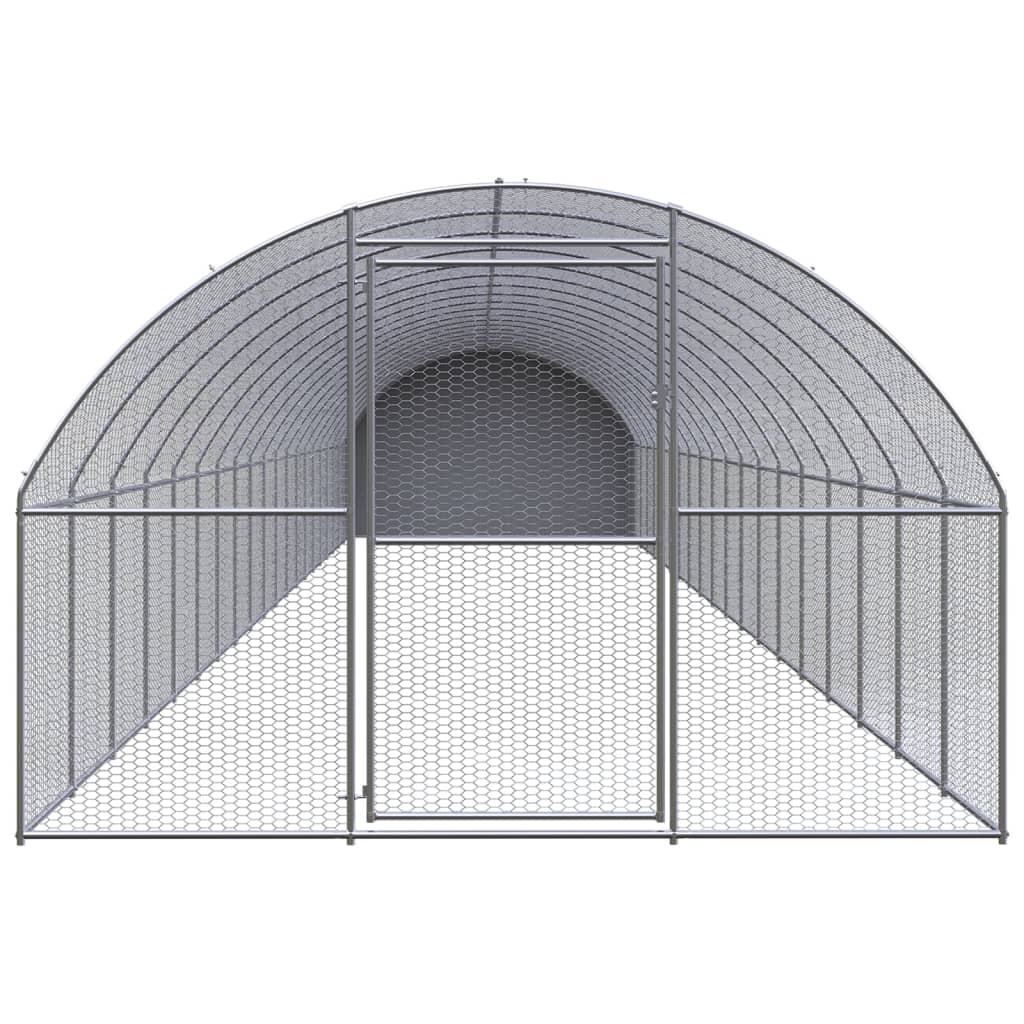 Venkovní klec pro kuřata 3 x 20 x 2 m pozinkovaná ocel