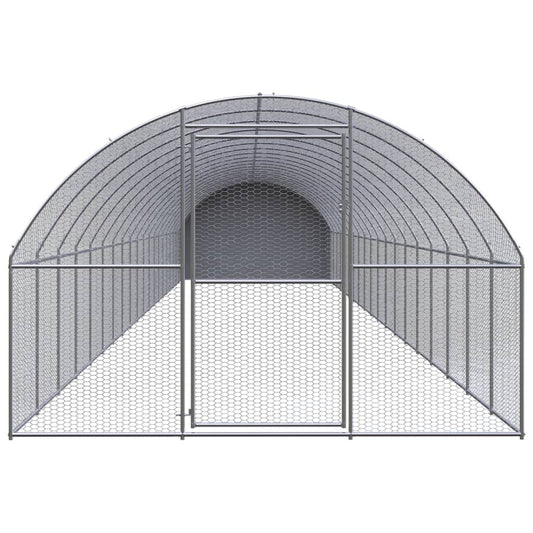 Venkovní klec pro kuřata 3 x 20 x 2 m pozinkovaná ocel
