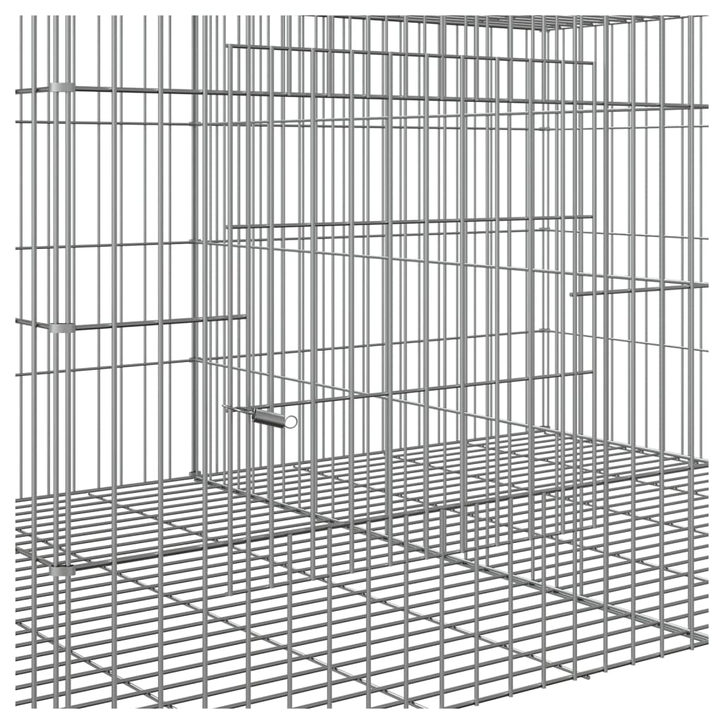 6dílná klec pro králíka 327 x 79 x 54 cm pozinkované železo