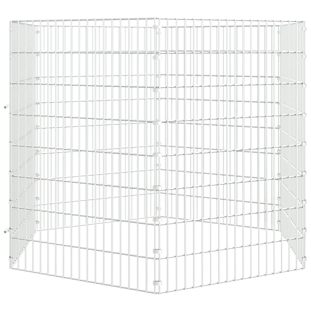 Ohrádka pro zvířata 6 panelů 54 x 80 cm pozinkované železo