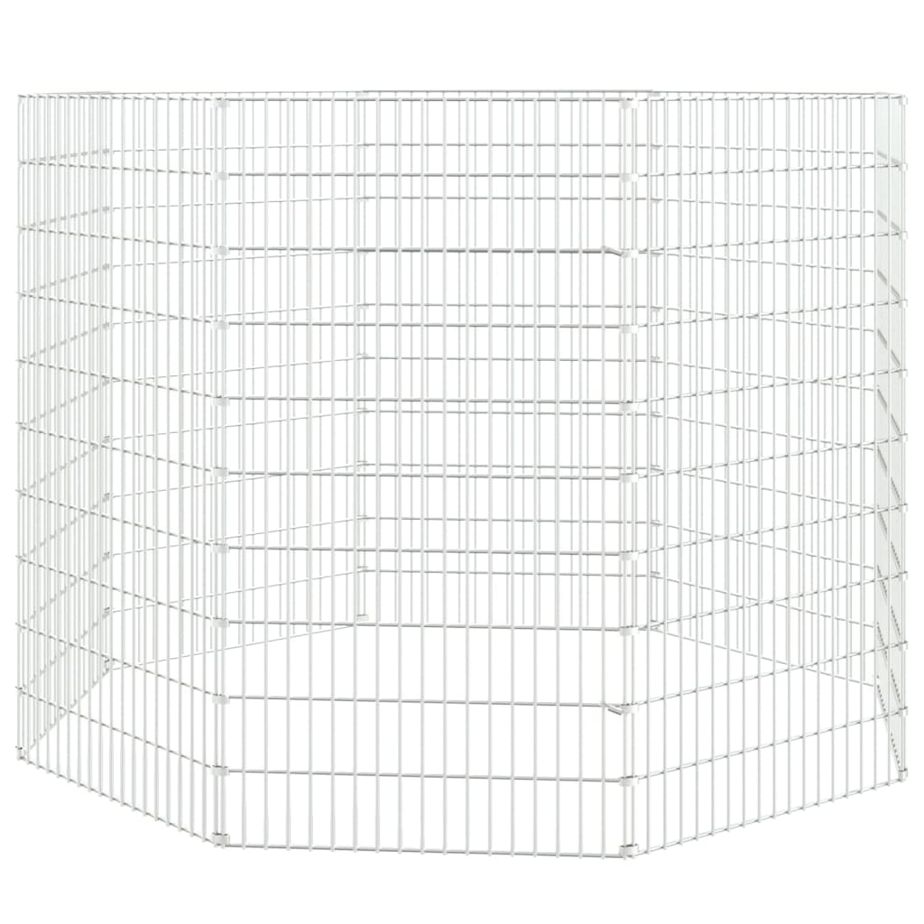 Ohrada pro volný výběh zvířat 8dílná 54 x 100 cm pozinkovaná ocel