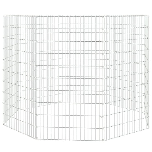 Ohrada pro volný výběh zvířat 8dílná 54 x 100 cm pozinkovaná ocel