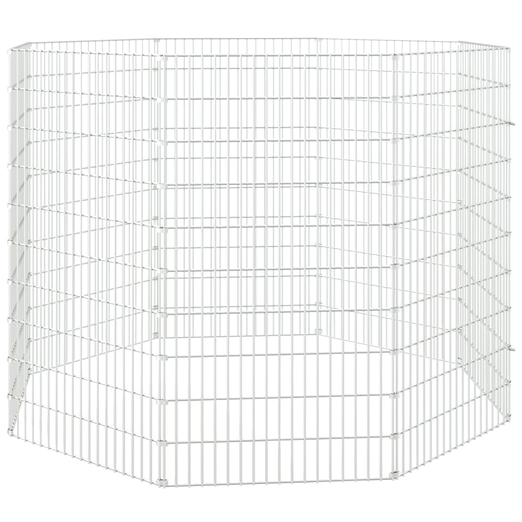 Ohrada pro volný výběh zvířat 8dílná 54 x 100 cm pozinkovaná ocel