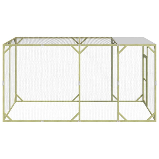 Kurník 200 x 400 x 200 cm impregnované masivní borové dřevo