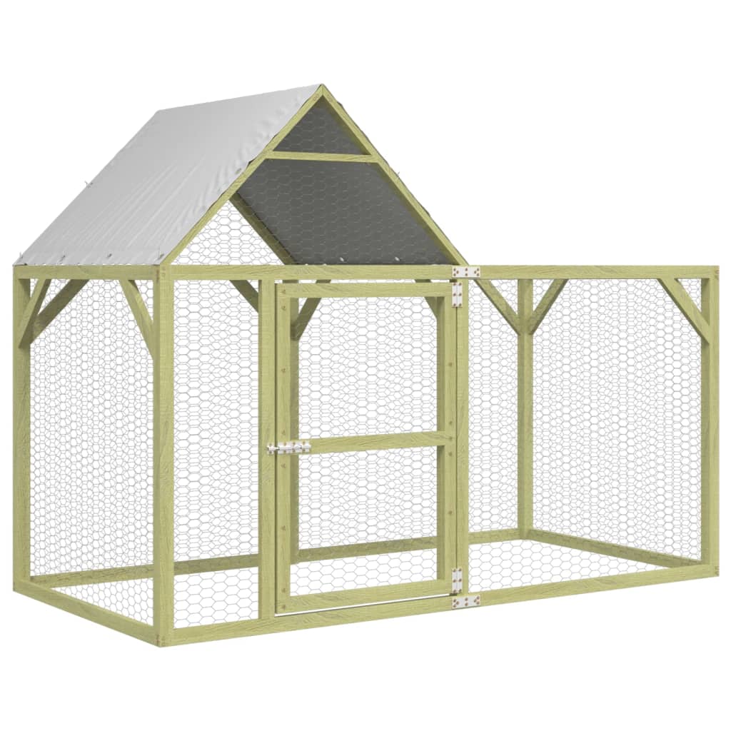 Kurník 200x100x150 cm impregnované masivní borové dřevo