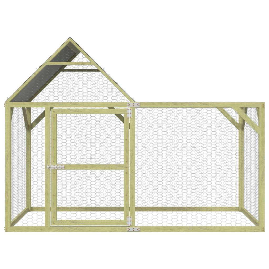 Kurník 200x100x150 cm impregnované masivní borové dřevo