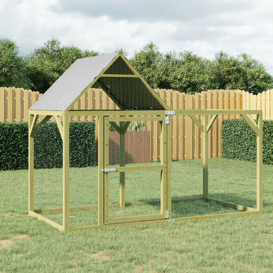 Kurník 200x100x150 cm impregnované masivní borové dřevo