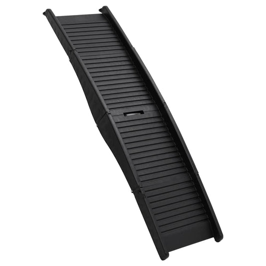 Skládací rampa pro psy černá 153 x 40 x 12,5 cm plast
