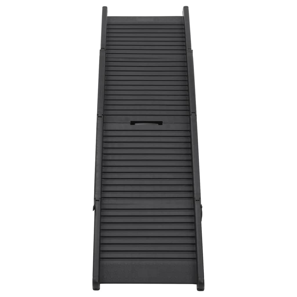 Skládací rampa pro psy černá 153 x 40 x 12,5 cm plast