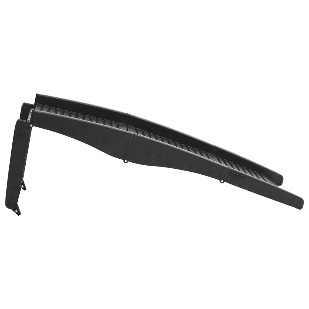Skládací rampa pro psy černá 153 x 40 x 12,5 cm plast