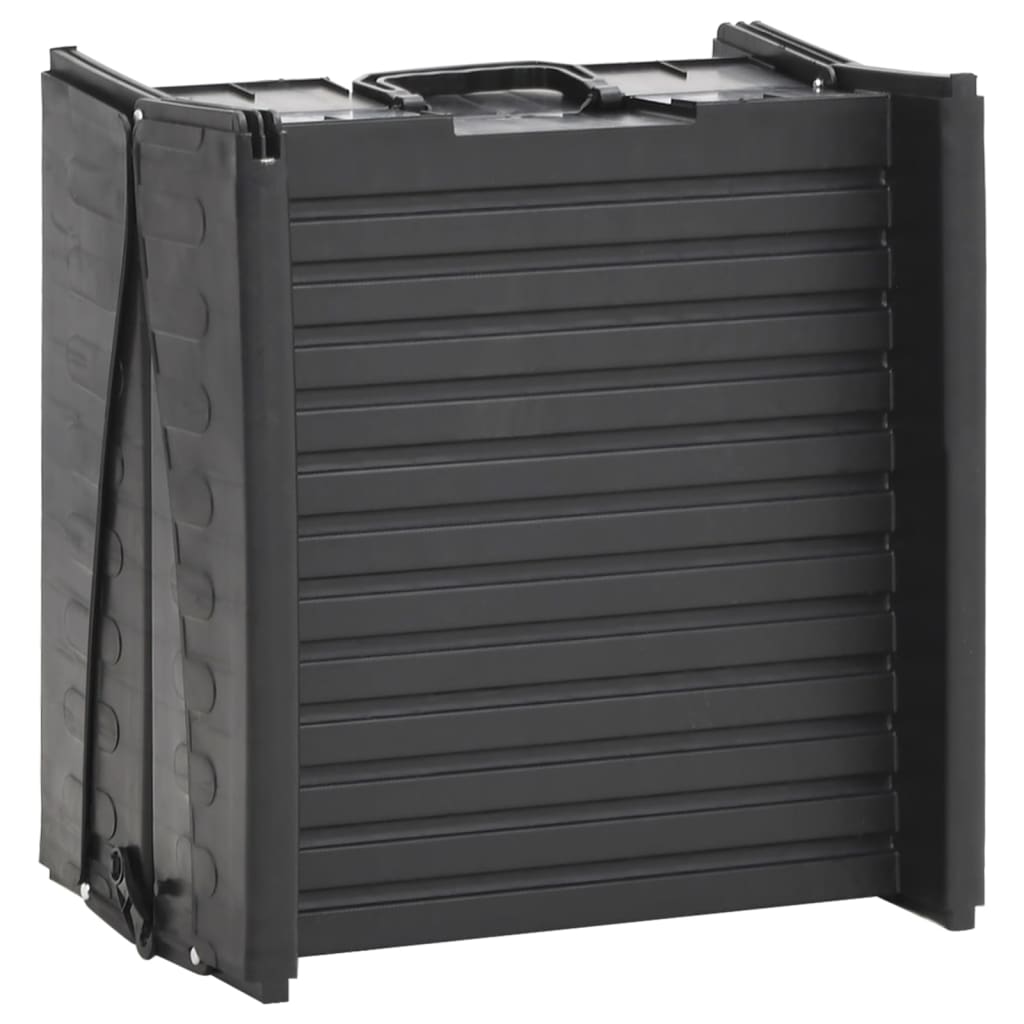 Skládací rampa pro psy černá 153 x 40 x 12,5 cm plast