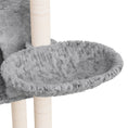 Načíst obrázek do prohlížeče galerie, Škrabadlo pro kočky se sisalovými sloupky světle šedé 108,5 cm
