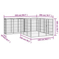 Načíst obrázek do prohlížeče galerie, 18panelová ohrádka pro psy černá 50 x 100 cm práškovaná ocel
