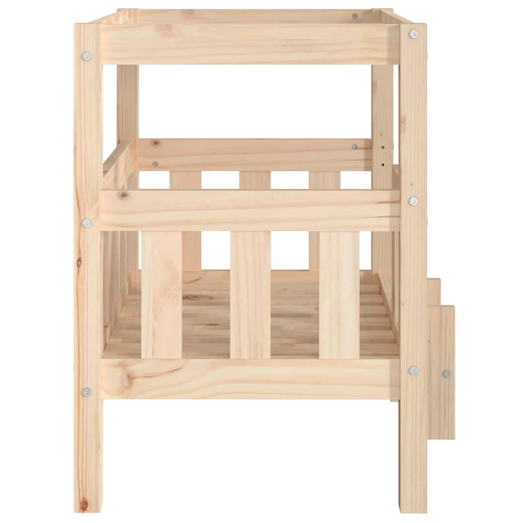 Pelíšek pro psy 65,5x50,5x70 cm masivní borovice