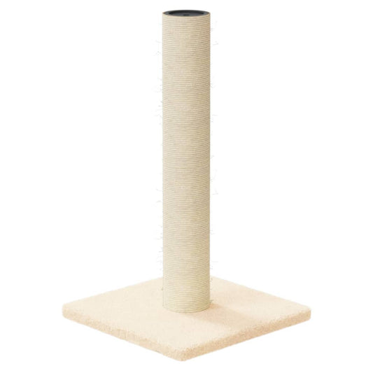 Škrabadlo pro kočky se sisalovým sloupkem, krémové 22 × 22 × 45 cm