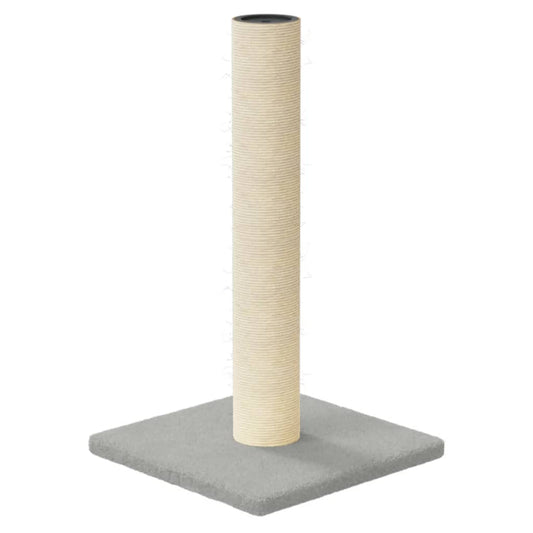 Škrabadlo pro kočky se sisalovým sloupkem, světle šedé 22 × 22 × 45 cm