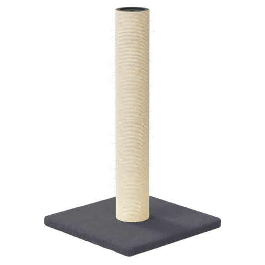 Škrabadlo pro kočky se sisalovým sloupkem, tmavě šedé 22 × 22 × 45 cm