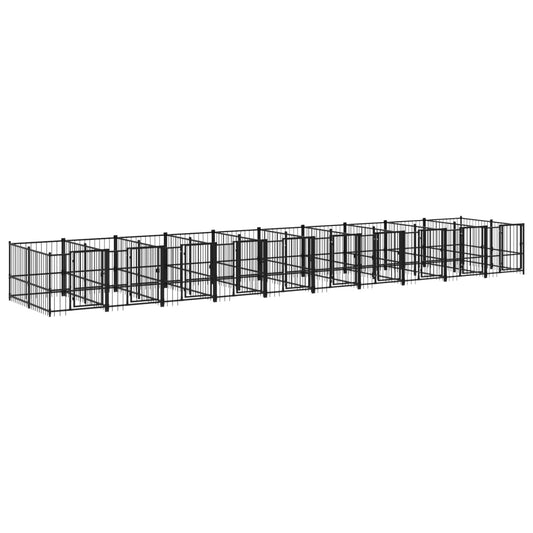 Venkovní psí kotec ocel 18,77 m²