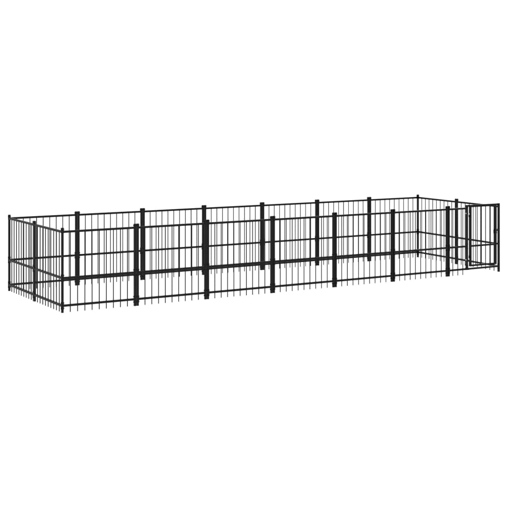 Venkovní psí kotec ocel 13,14 m²