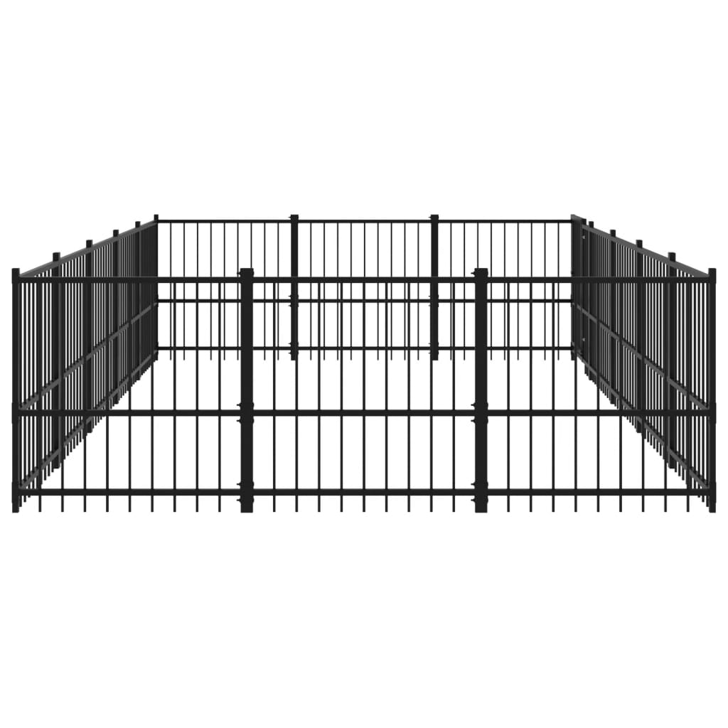 Venkovní psí kotec ocel 14,11 m²