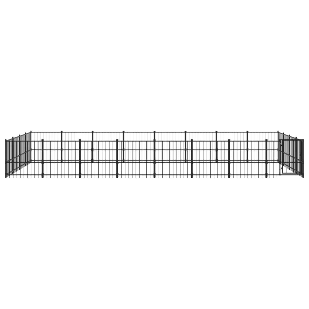 Venkovní psí kotec ocel 30,11 m²