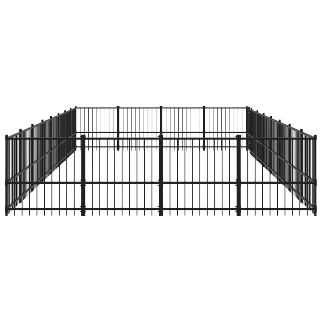 Venkovní psí kotec ocel 30,11 m²