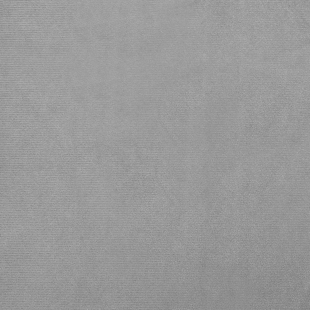 Pelíšek pro psy světle šedý 90 x 53 x 30 cm samet