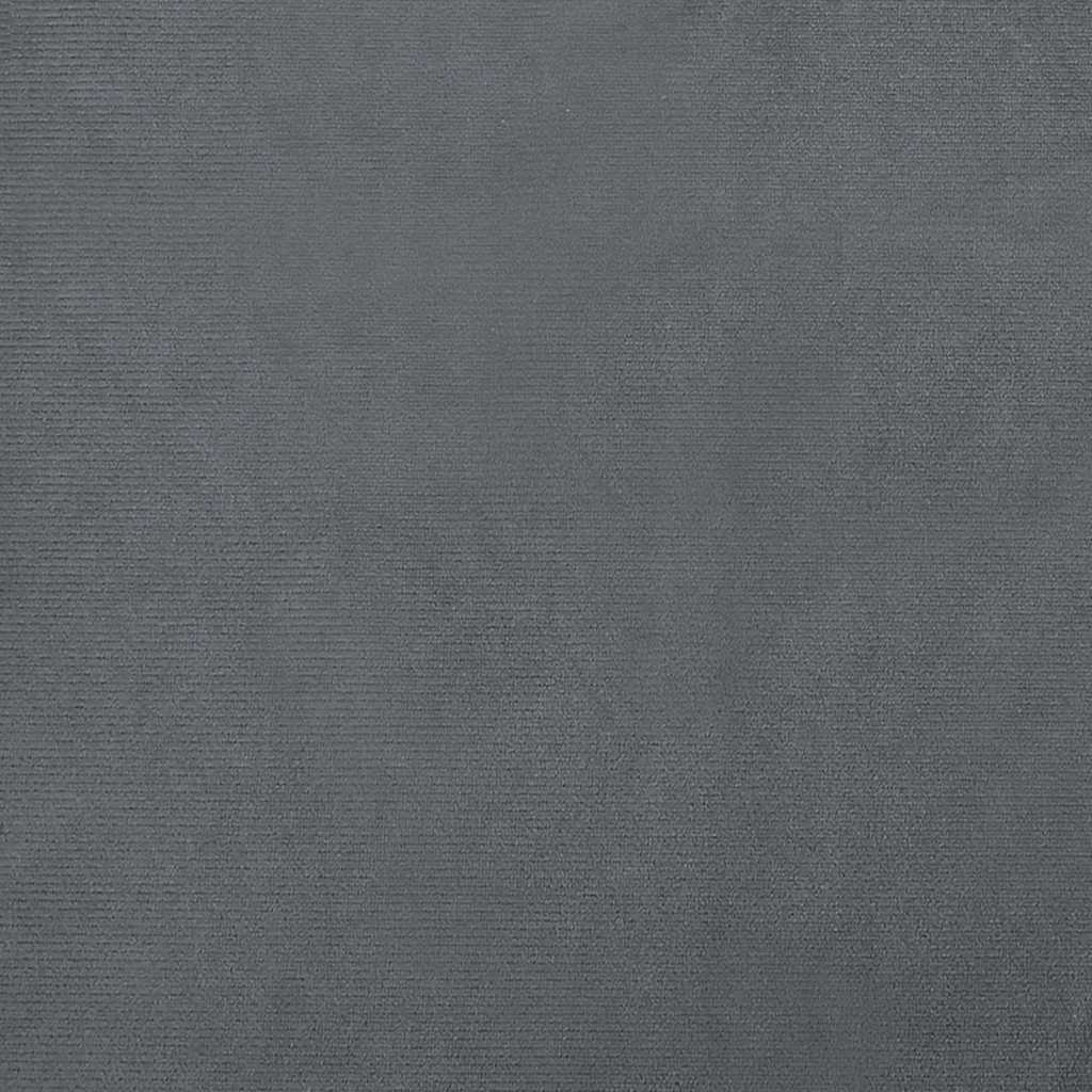 Pelíšek pro psy tmavě šedý 90 x 53 x 30 cm samet
