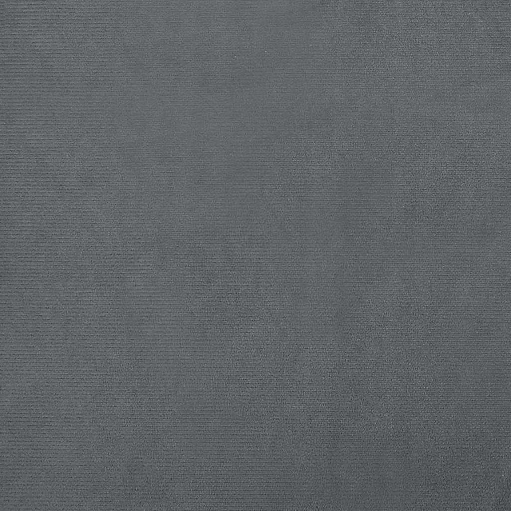 Pelíšek pro psy tmavě šedý 80 x 45 x 30 cm samet