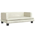 Načíst obrázek do prohlížeče galerie, Pelíšek pro psy krémový 80 x 45 x 30 cm samet
